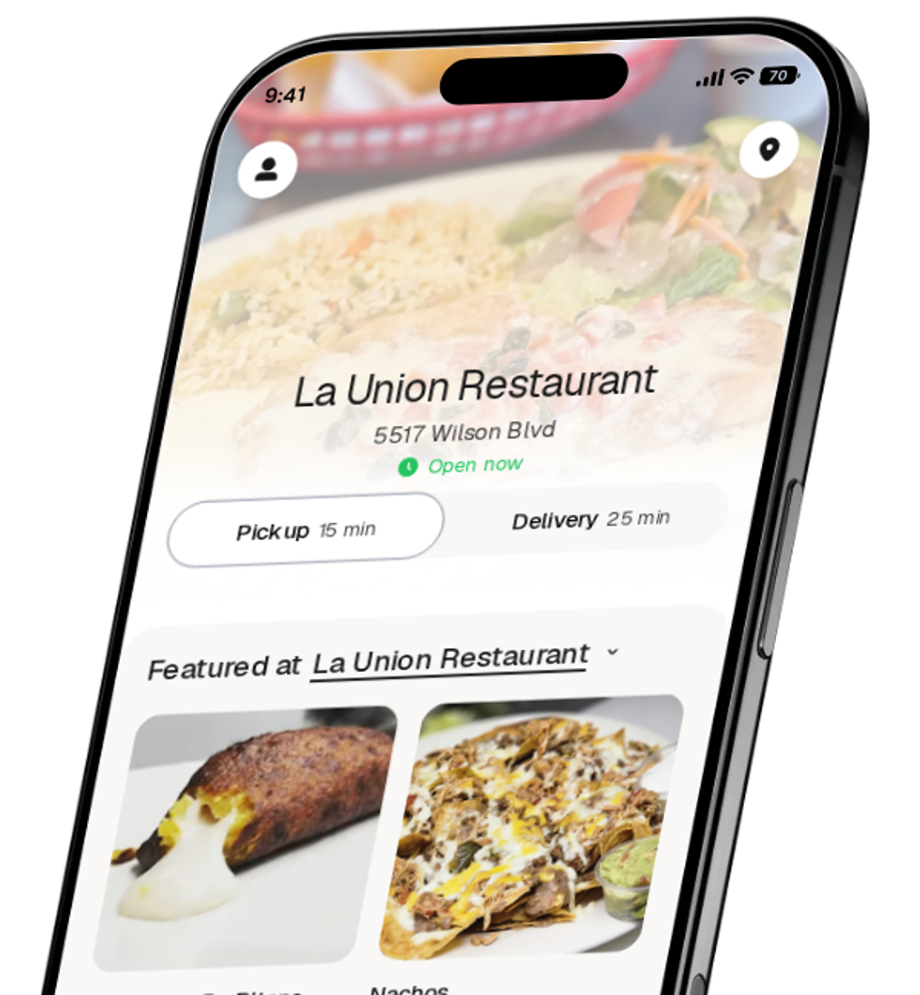 La Union Restaurant app preview